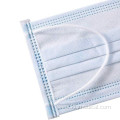 Disposable Mask Blue Side Folded disposable face mask earloop Manufactory